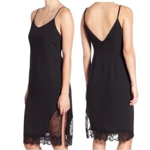 LEITH Plum Chemise Soft Slip Dress